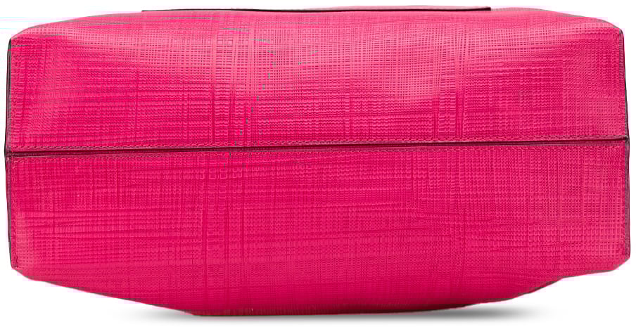 Loewe Anagram Leather Shopper Tote Roze