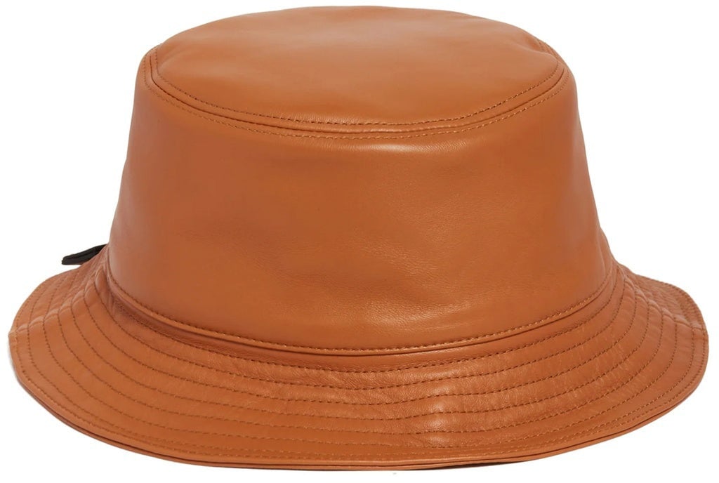 Loewe Loewe Leather Fisherman Hat Bruin