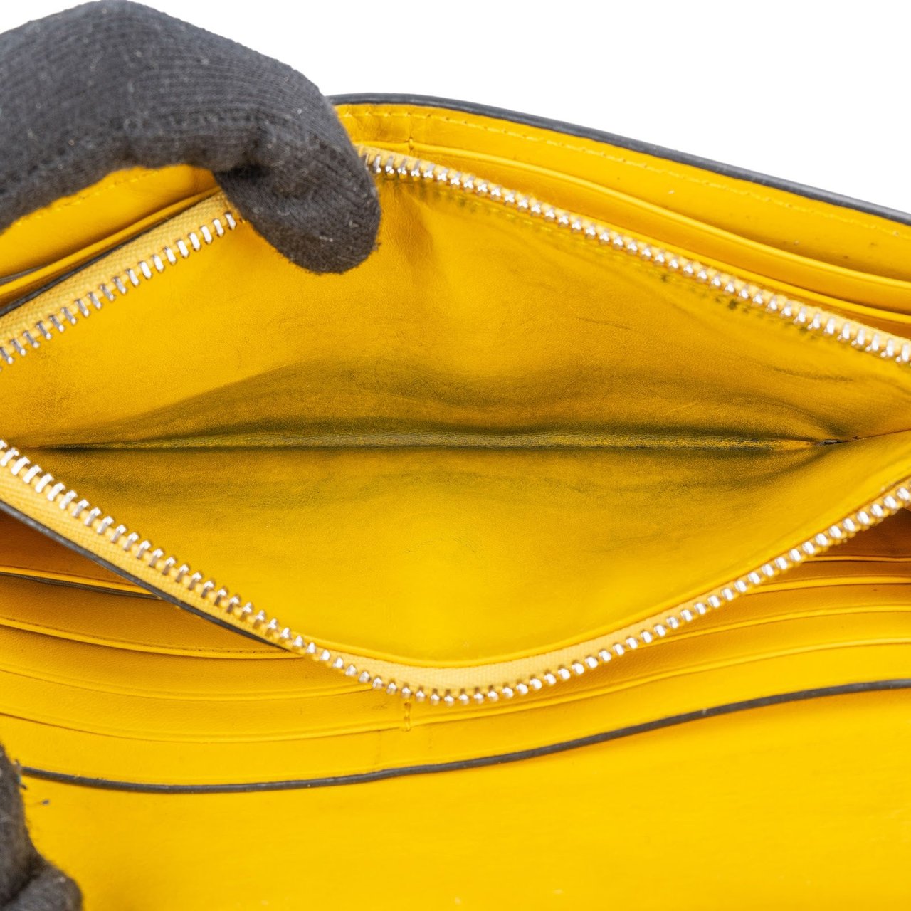 Loewe Leather Puzzle Continental Wallet Geel