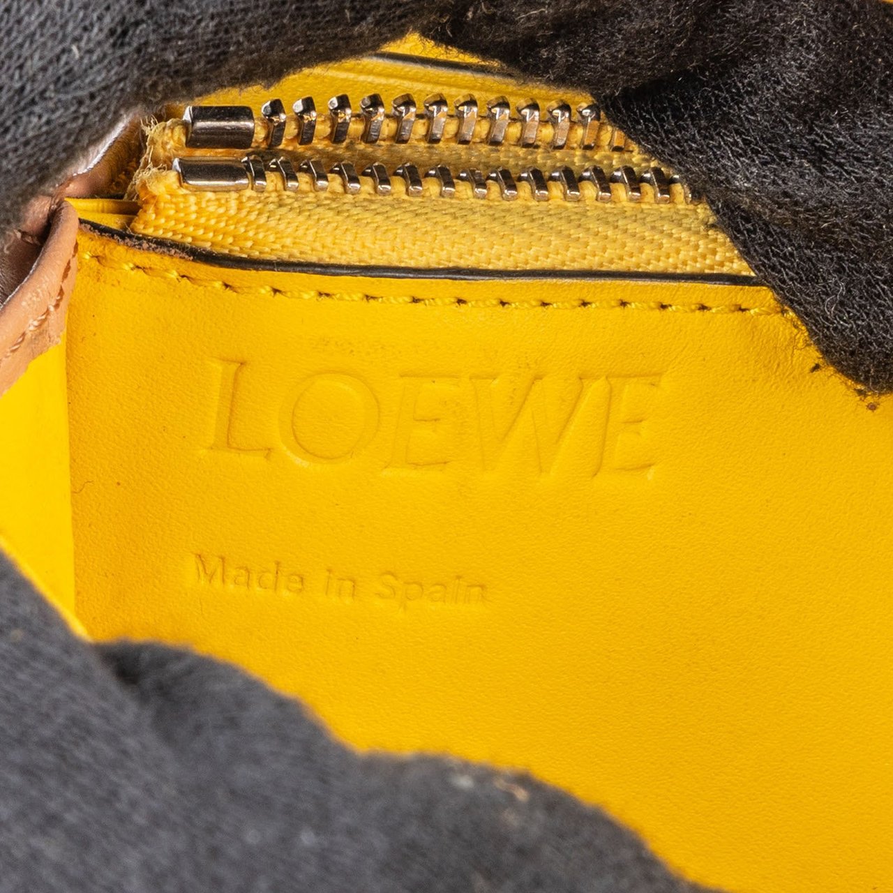 Loewe Leather Puzzle Continental Wallet Geel