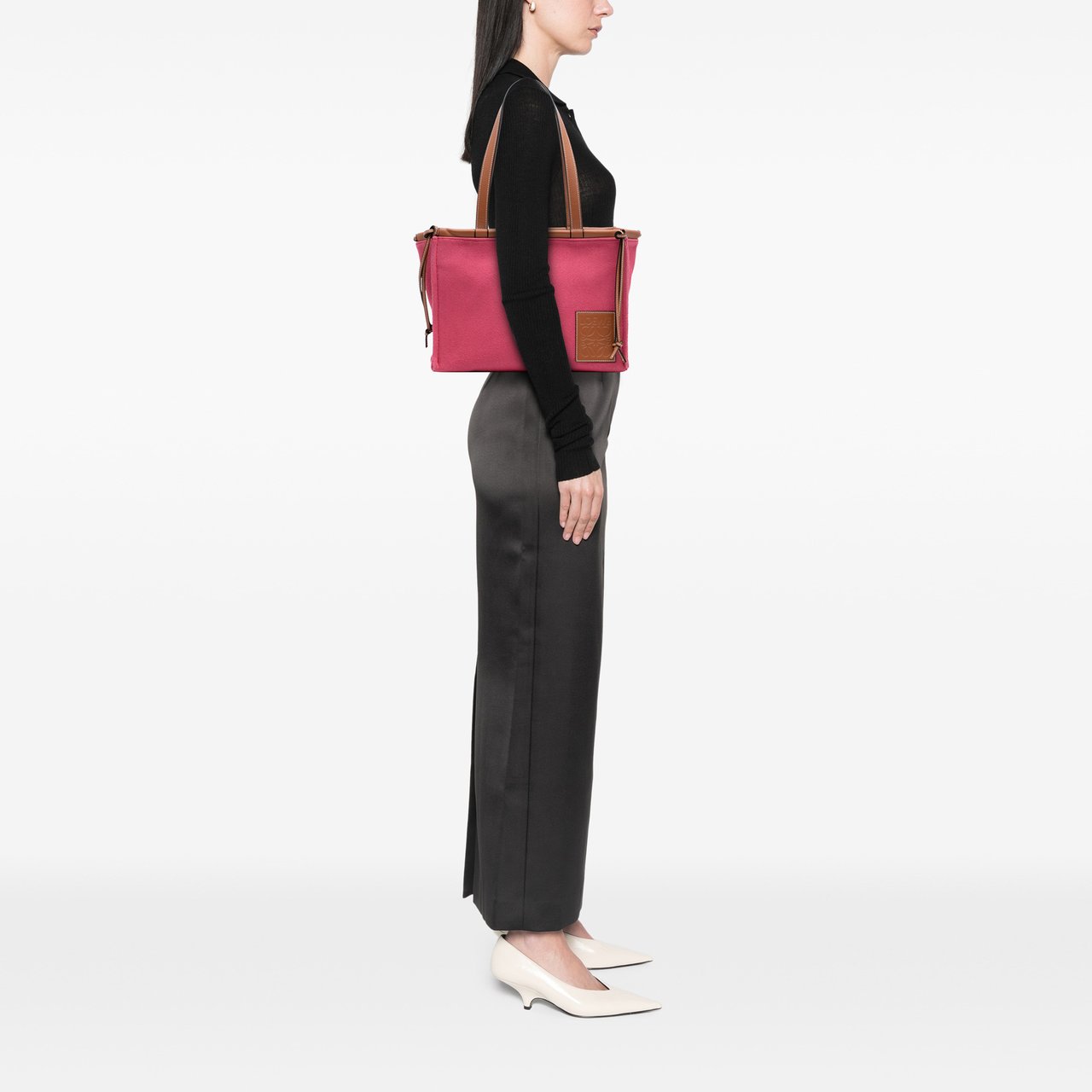 Loewe Small Canvas Cushion Tote Roze