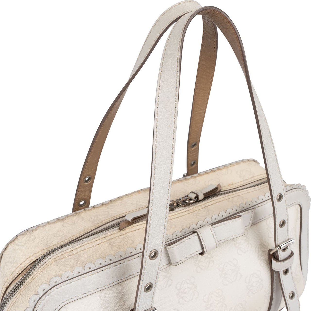 Loewe Anagram Canvas Senda Shoulder Bag Wit