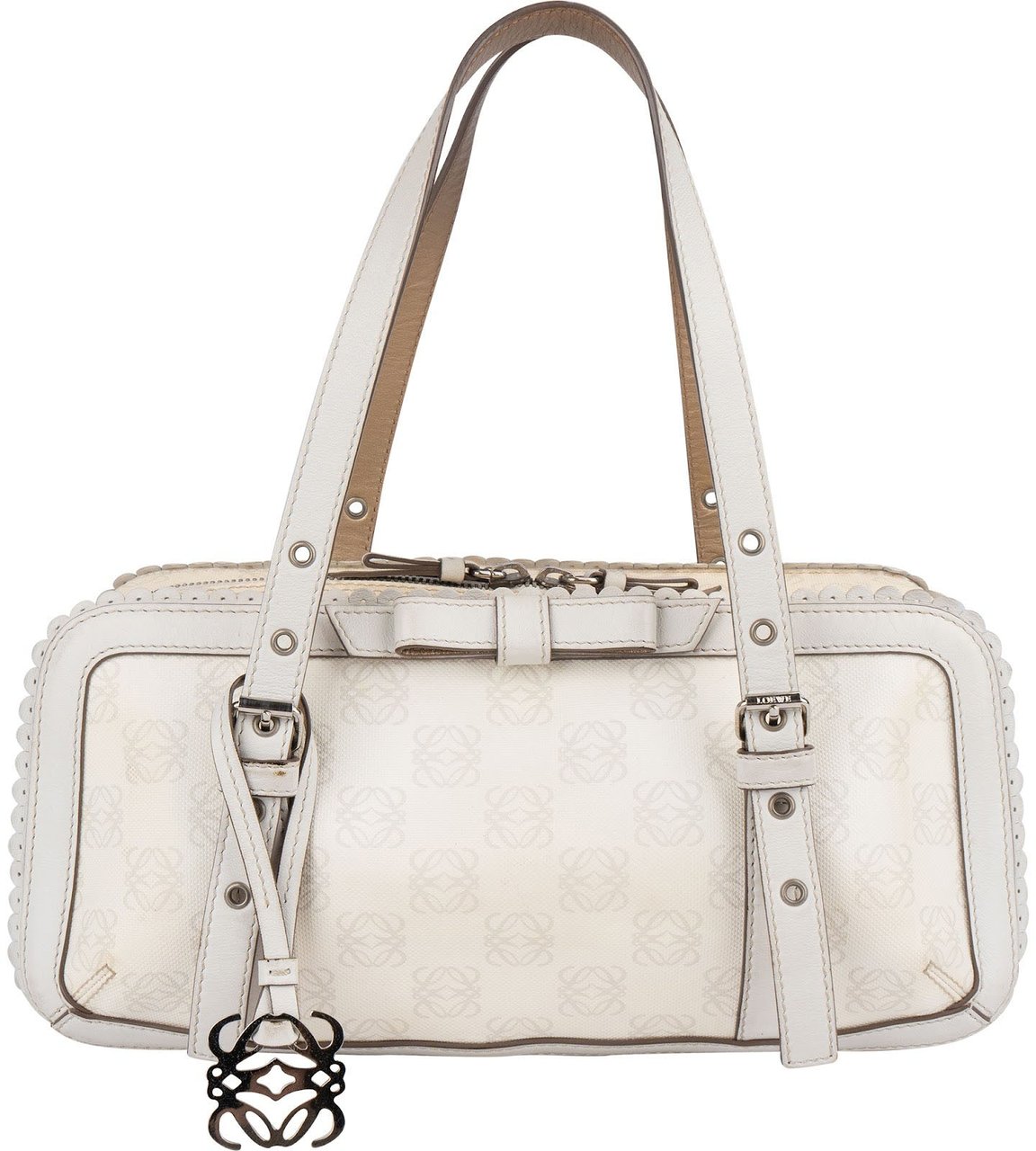 Loewe Anagram Canvas Senda Shoulder Bag Wit