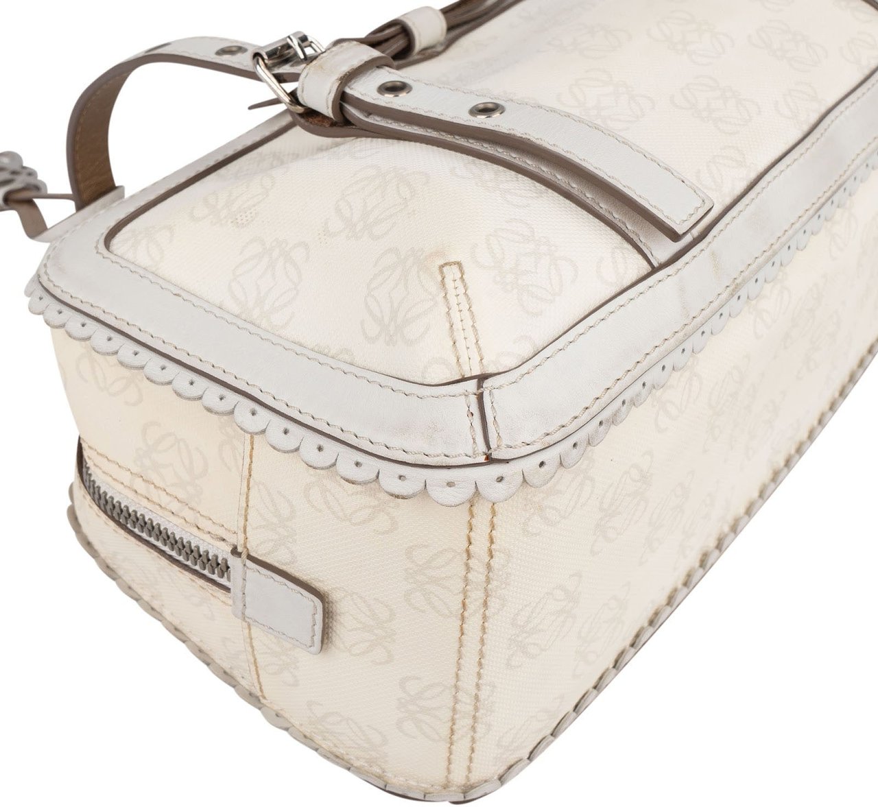 Loewe Anagram Canvas Senda Shoulder Bag Wit
