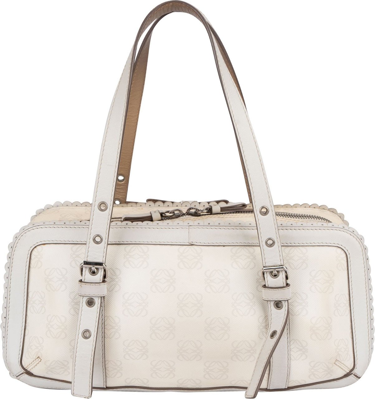 Loewe Anagram Canvas Senda Shoulder Bag Wit