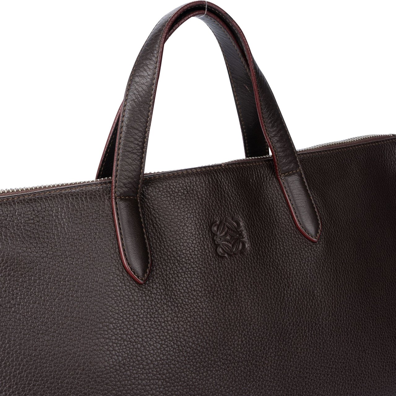 Loewe Loewe Brown Leather Business Bag Divers