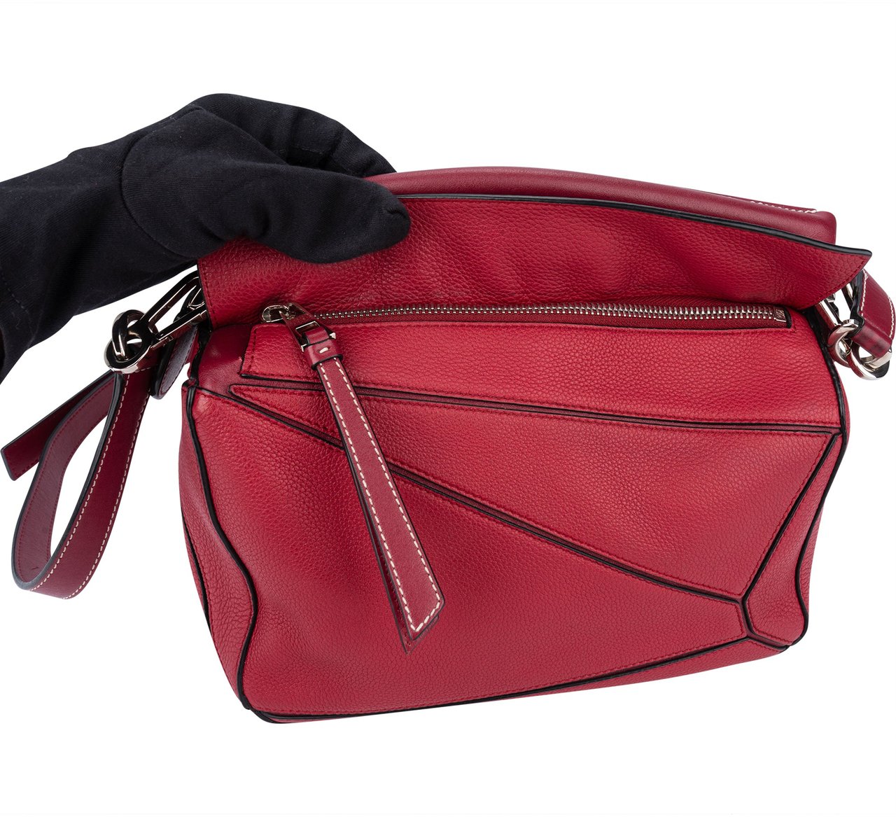Loewe Loewe Pink Leather Puzzle Handbag Roze