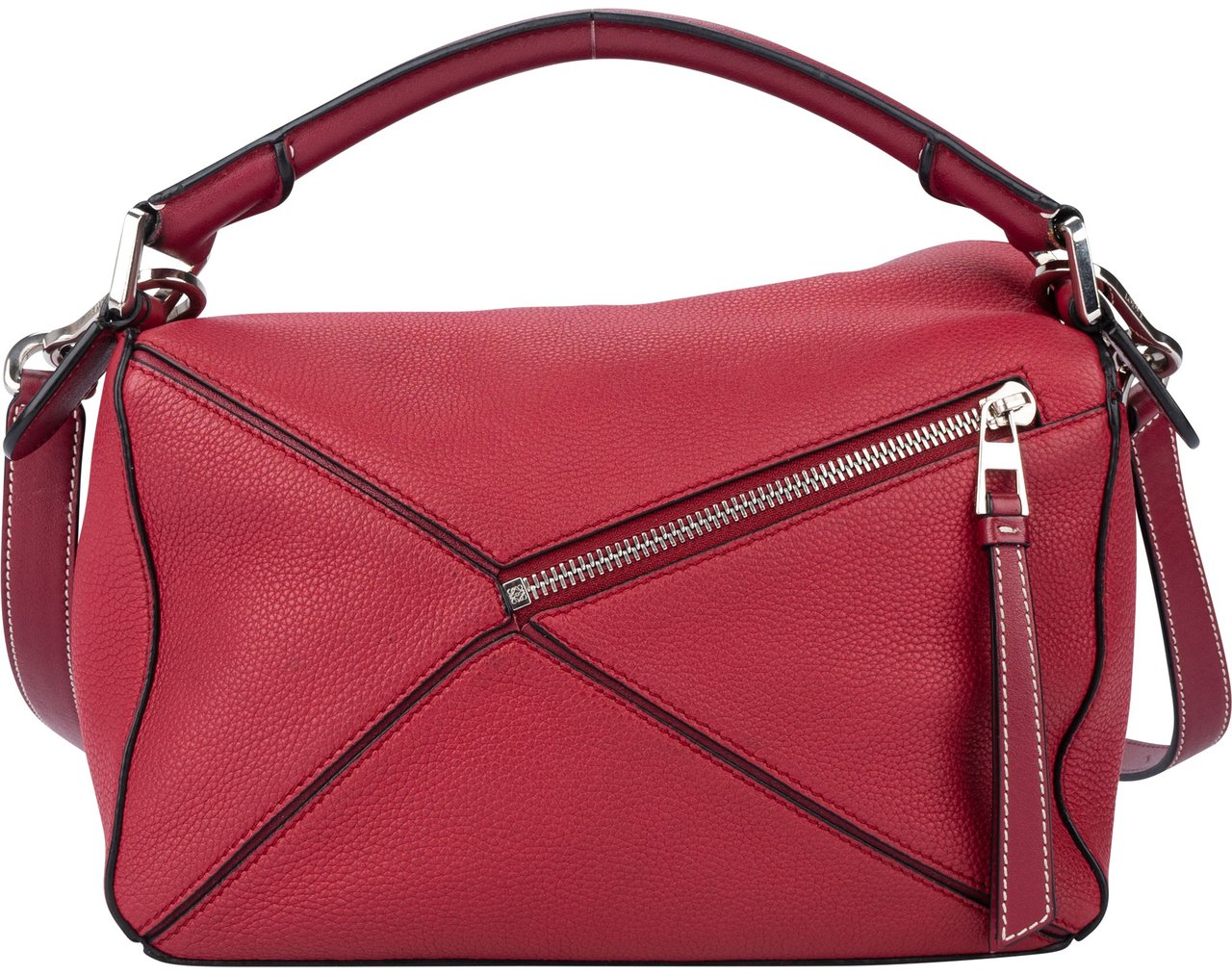 Loewe Loewe Pink Leather Puzzle Handbag Roze