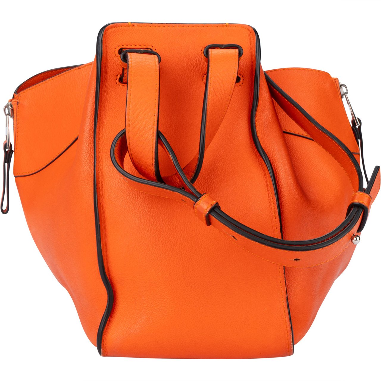 Loewe Loewe Orange Leather Hammock Crossbody Bag Divers