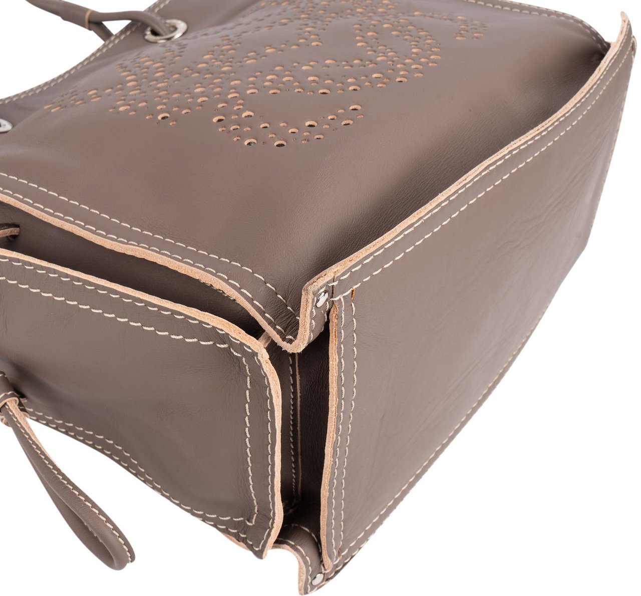 Loewe Leather Anagram Perforated Amazona Shopper Tote Handbag Divers