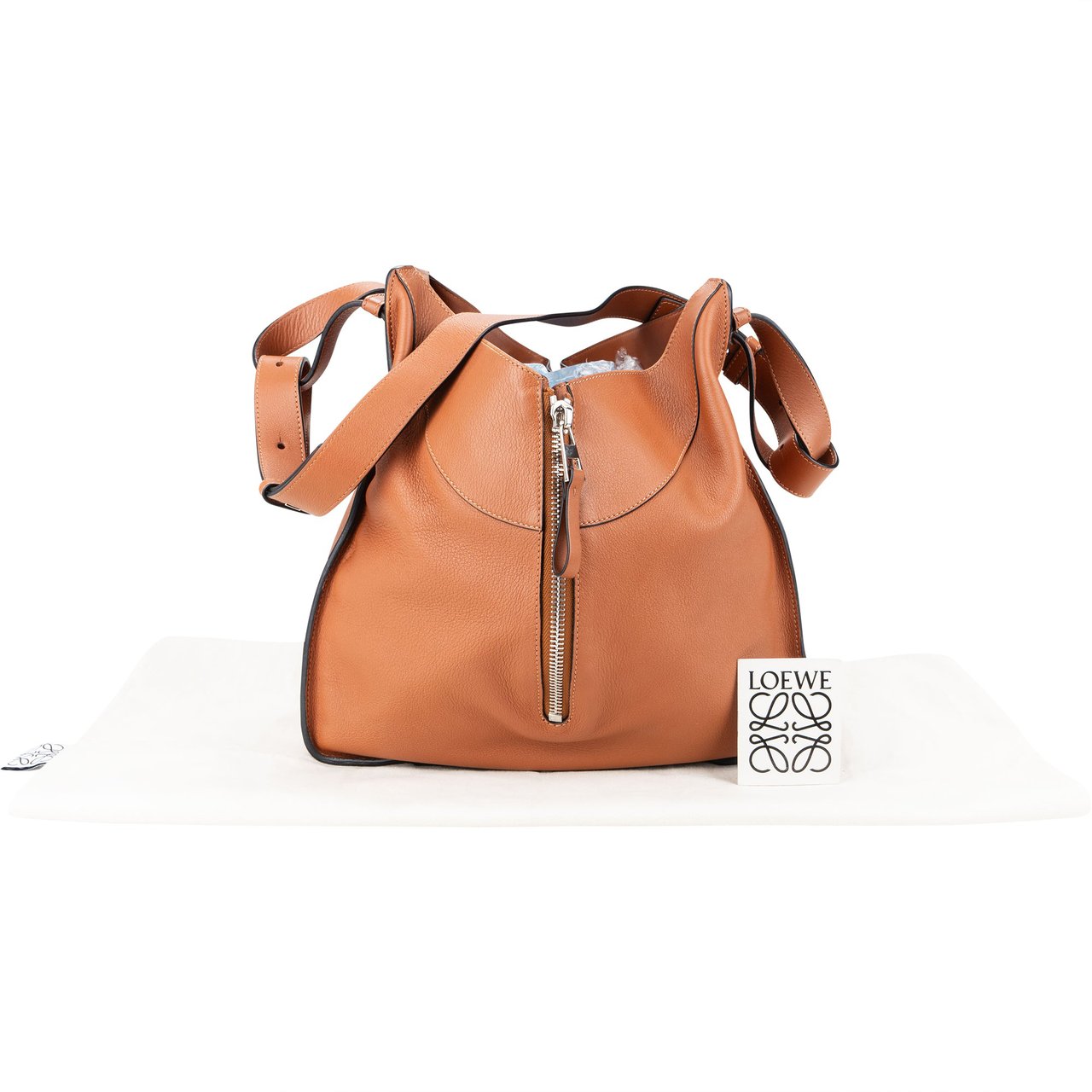 Loewe Loewe Brown Leather Hammock Crossbody Bag Divers