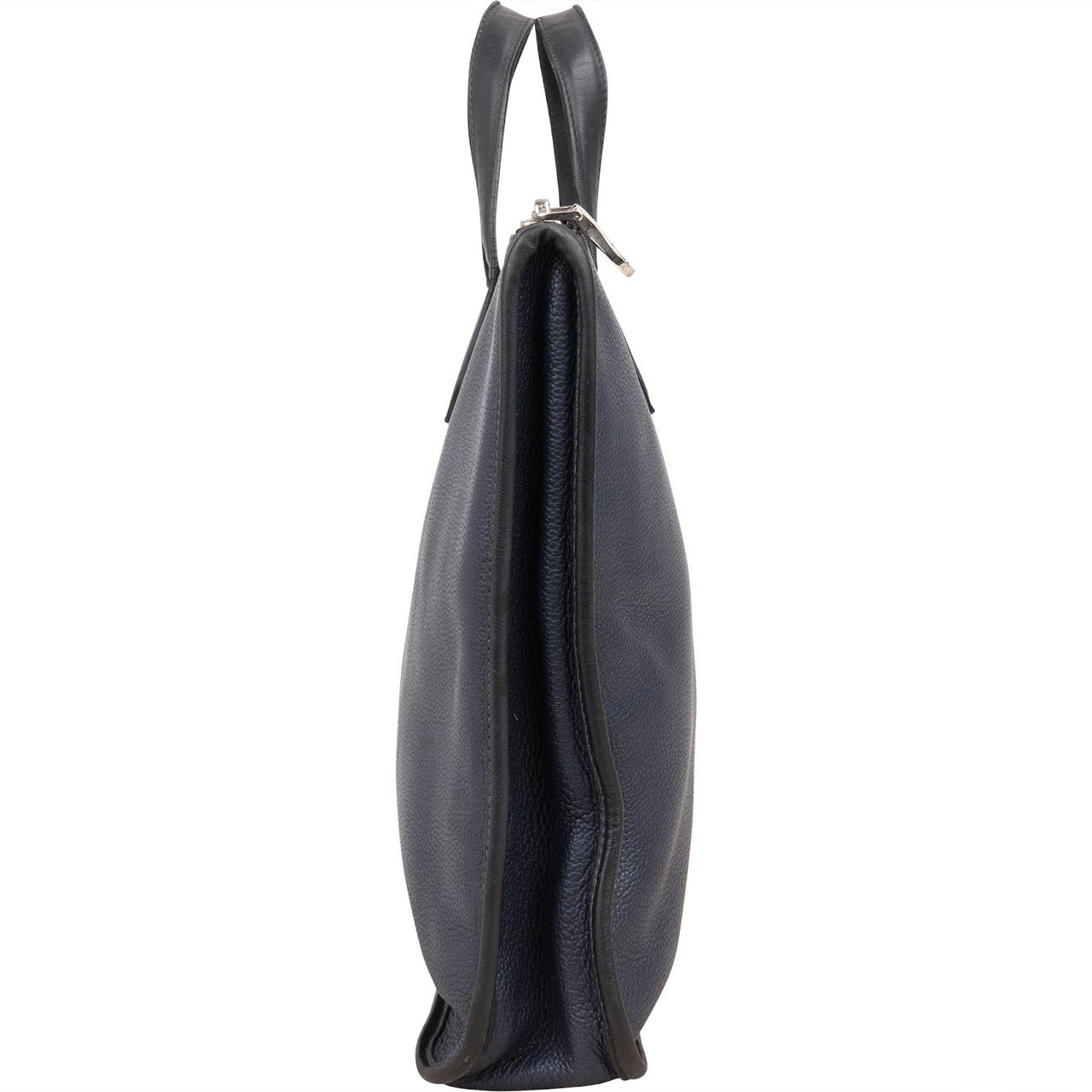 Loewe Grained Leather Briefcase Handbag Navy