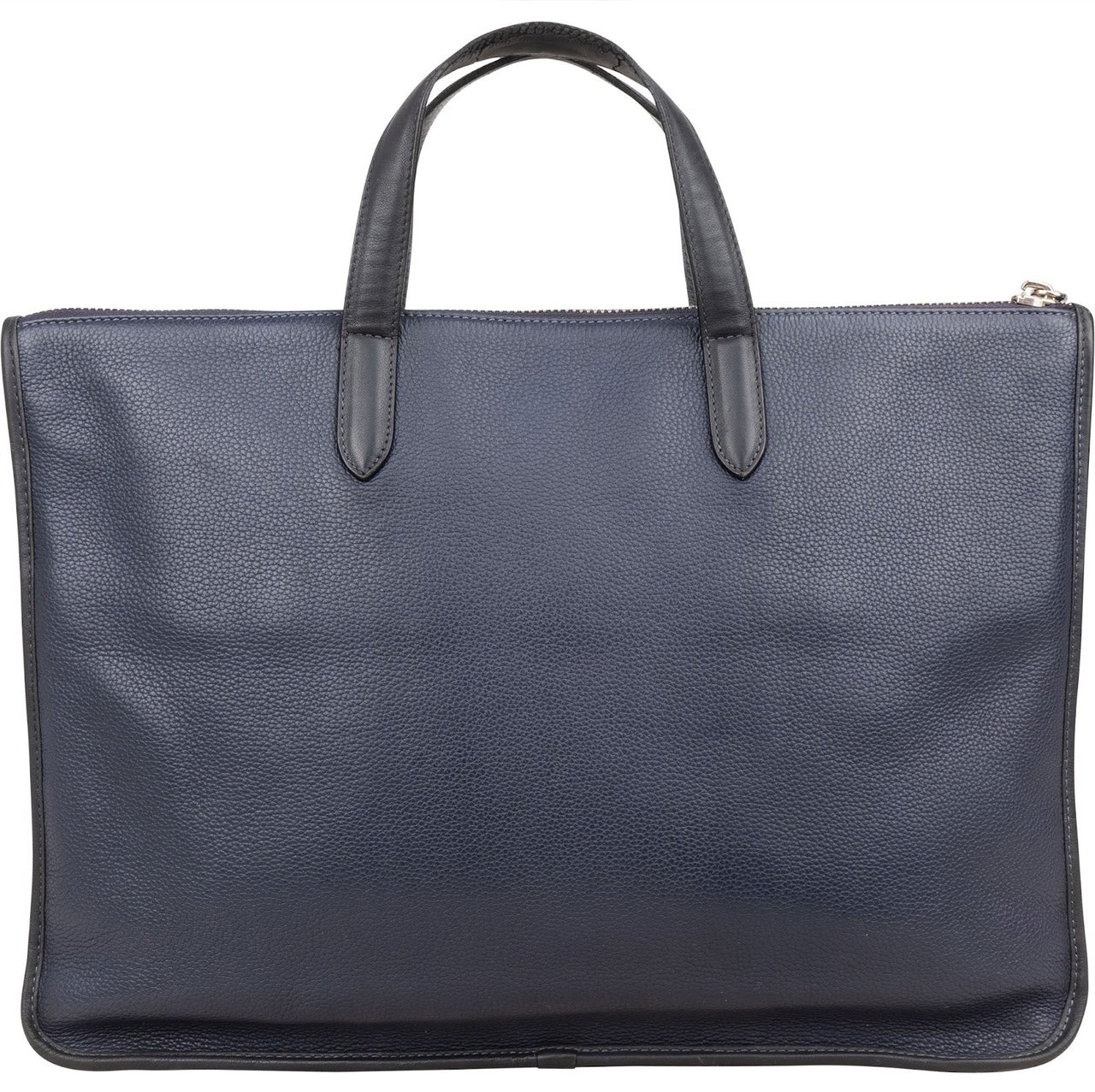 Loewe Grained Leather Briefcase Handbag Navy