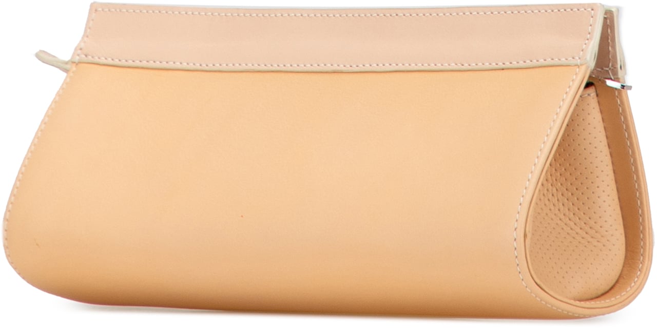 Loewe Studded Leather Clutch Bruin