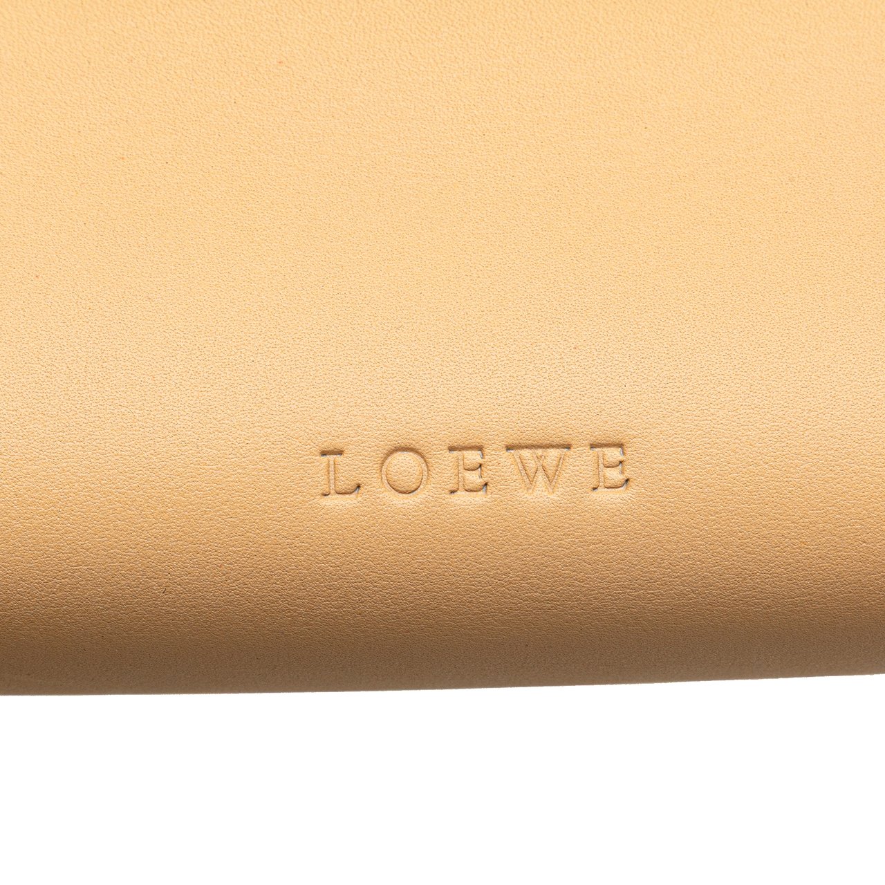 Loewe Studded Leather Clutch Bruin