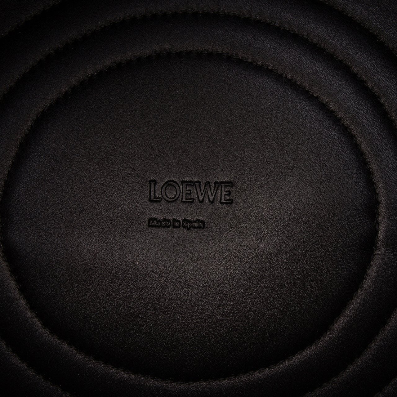 Loewe XL Shiny Calfskin and Canvas Paseo Satchel Zwart