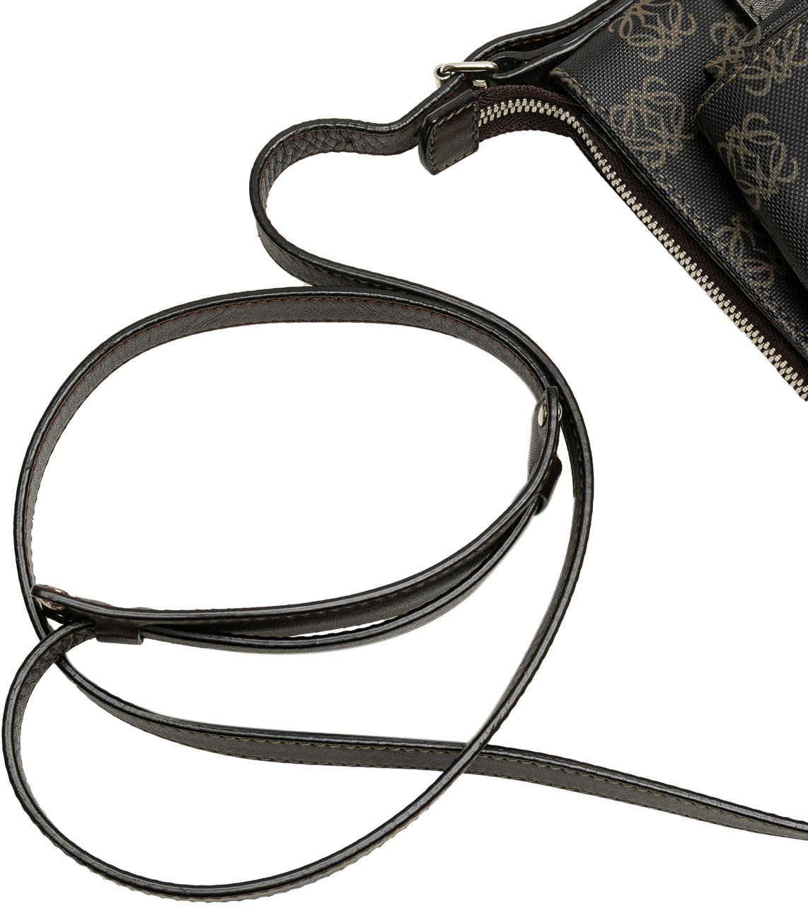 Loewe Anagram Coated Canvas Crossbody Bruin