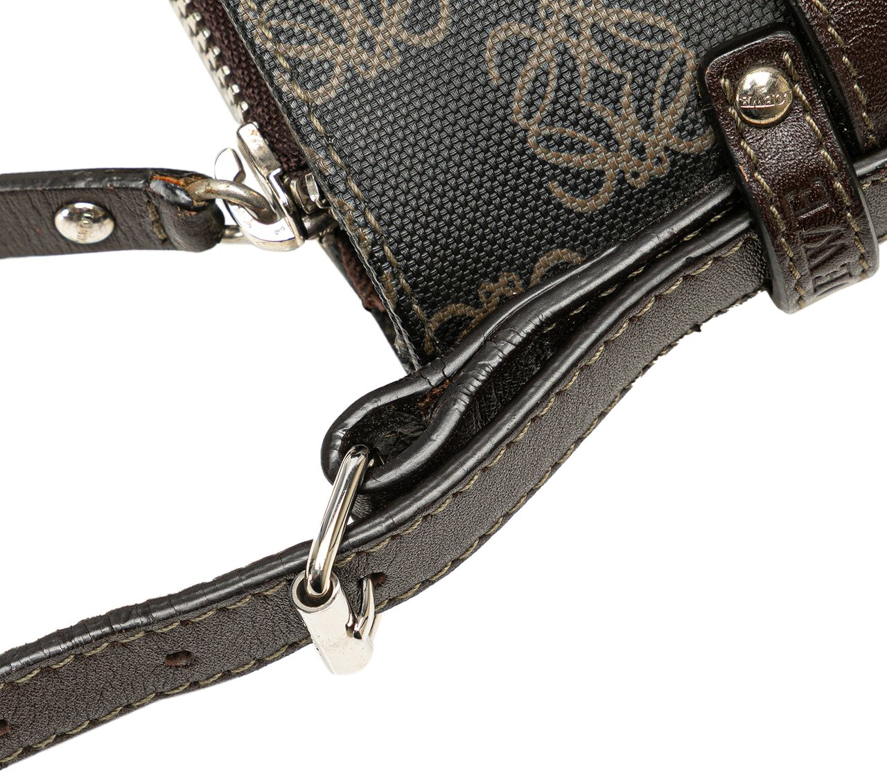Loewe Anagram Coated Canvas Crossbody Bruin
