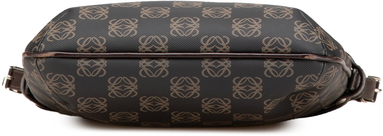 Loewe Anagram Coated Canvas Crossbody Bruin