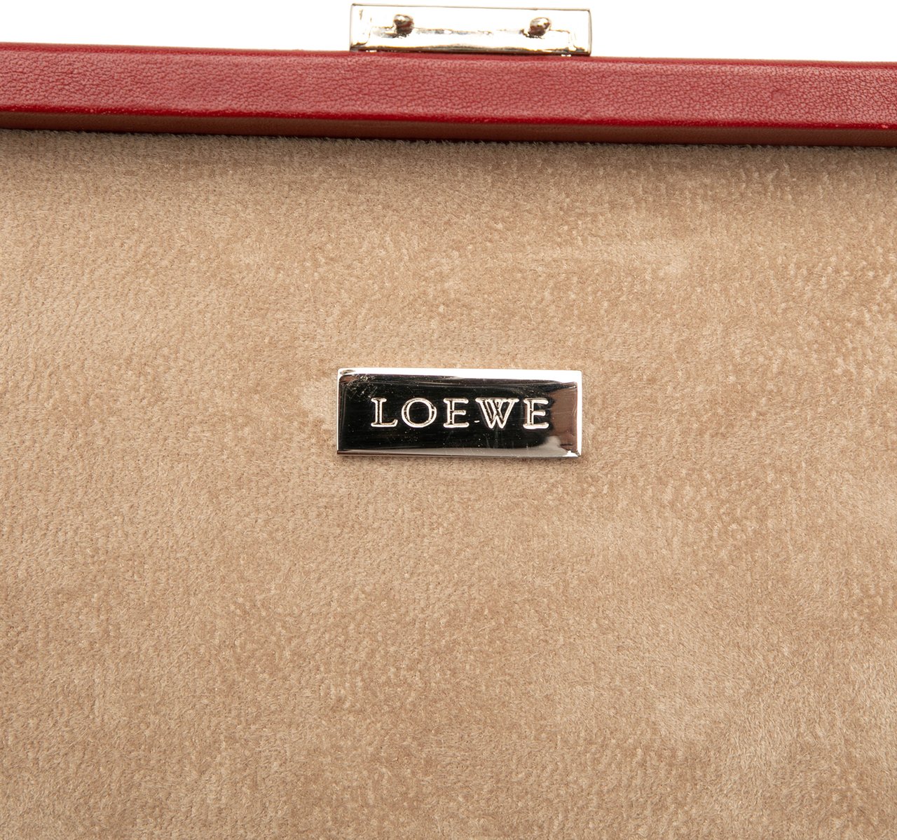 Loewe Leather Anagram Jewelry Box Rood