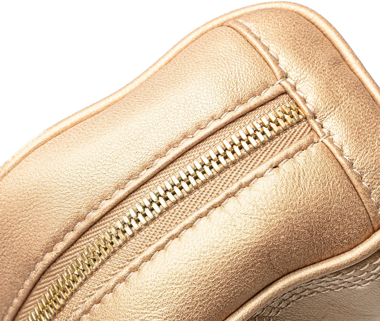 Loewe Micro Metallic Leather Amazona Satchel Goud