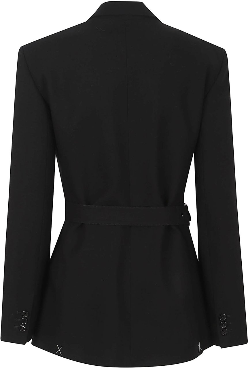 Loewe Fluid Wool Jacket With Wrap-Front Drape Zwart