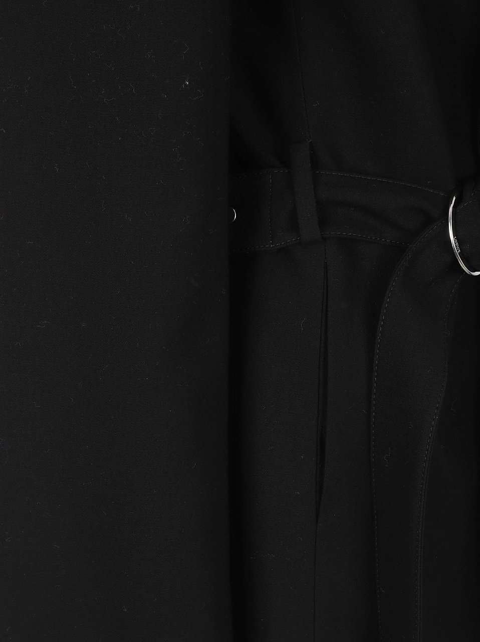 Loewe Fluid Wool Jacket With Wrap-Front Drape Zwart