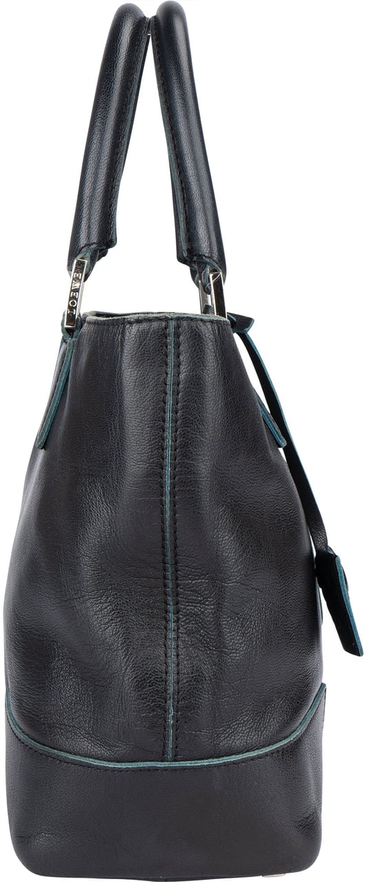 Loewe Loewe Bicolor Leather Fusta Handbag Zwart