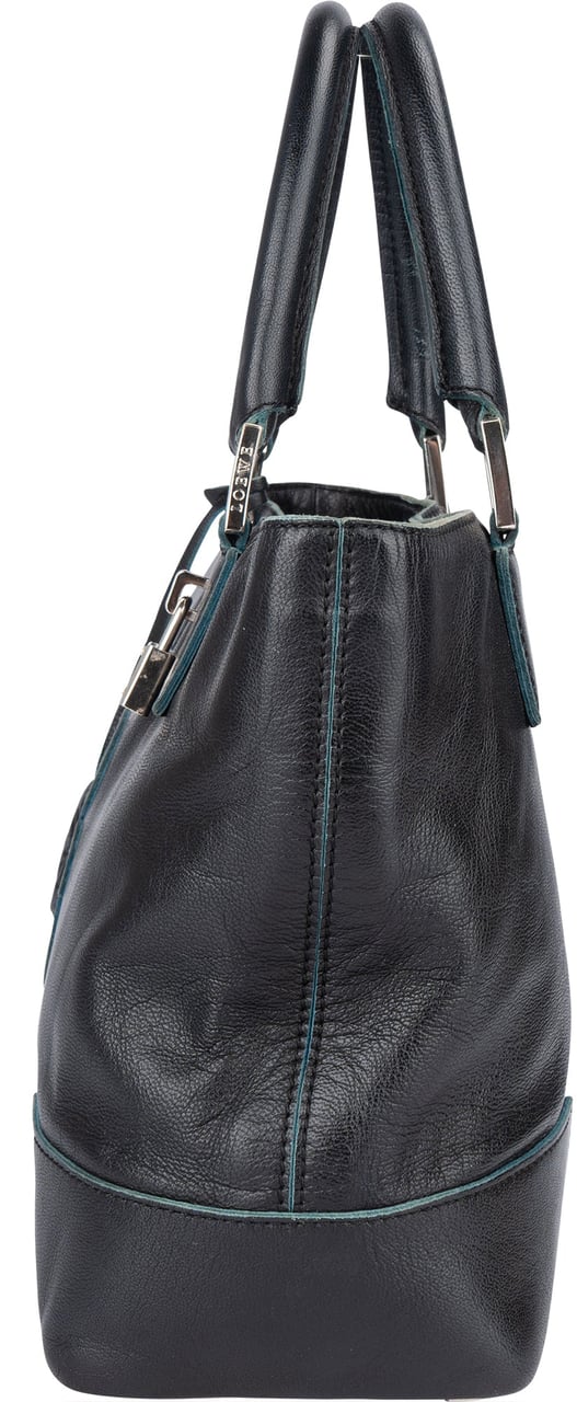 Loewe Loewe Bicolor Leather Fusta Handbag Zwart