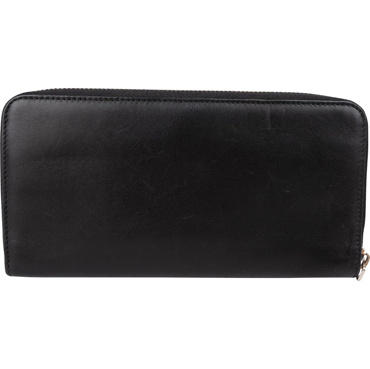 Loewe Leather Anagram Zip Around Wallet Zwart