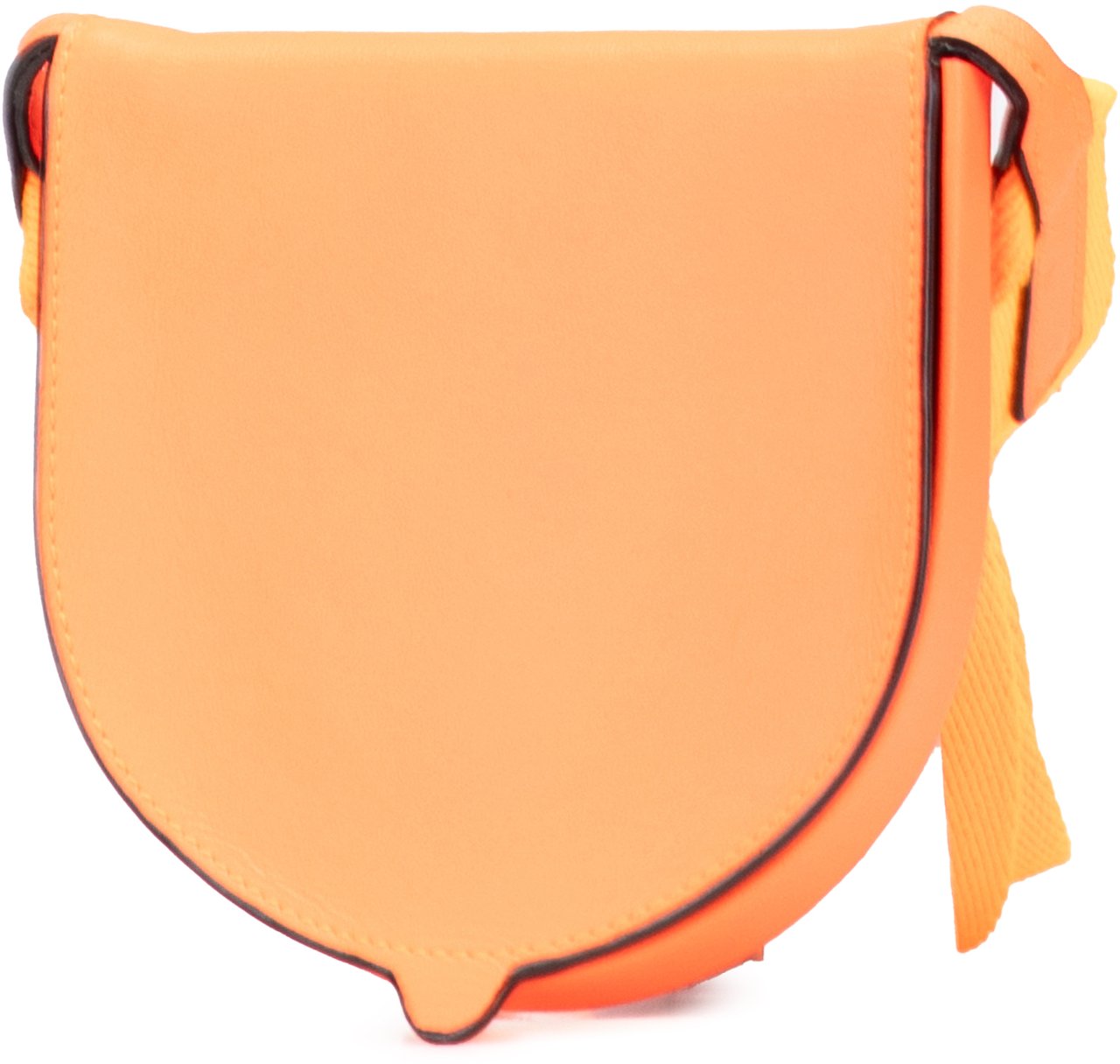 Loewe Small Soft Calfskin Heel Pouch Oranje