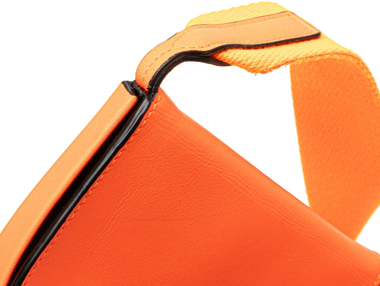 Loewe Small Soft Calfskin Heel Pouch Oranje
