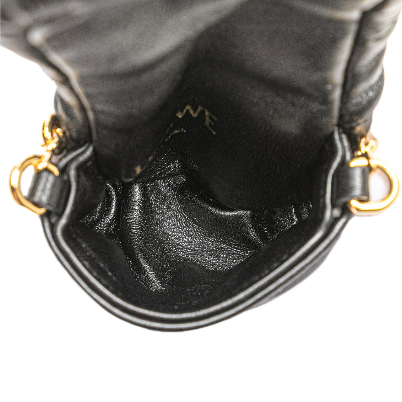 Loewe Shiny Lambskin Goya Puffer Case Zwart