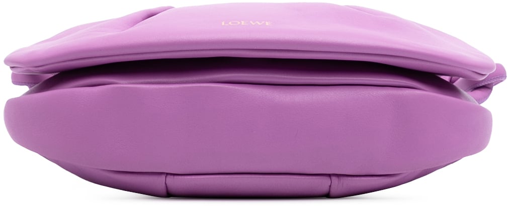 Loewe Shiny Calfskin Paseo Satchel Paars