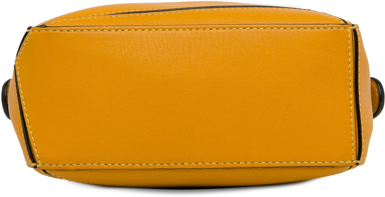 Loewe Mini Calfskin Puzzle Satchel Geel