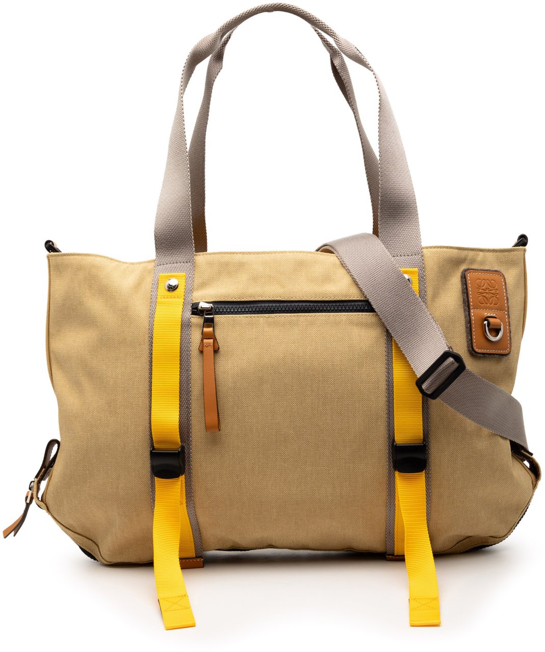 Loewe Canvas Eye Nature Tote Bruin