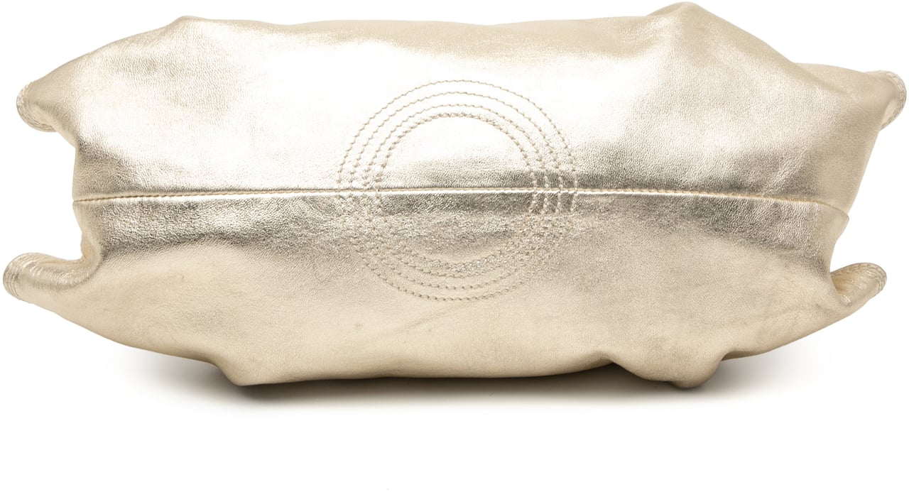 Loewe Metallic Nappa Aire Satchel Goud