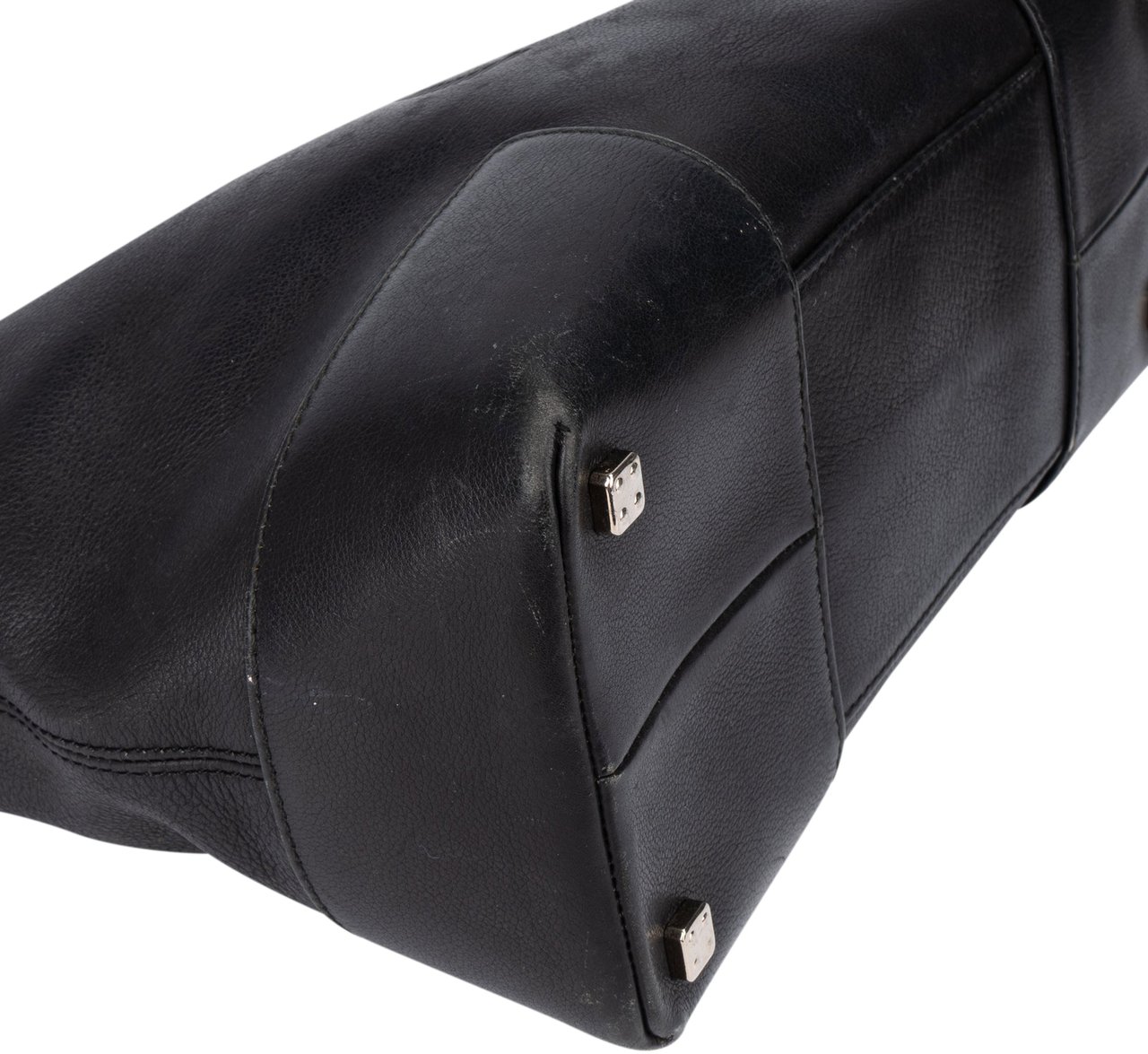 Loewe Loewe Black Leather Fusta Handbag Zwart