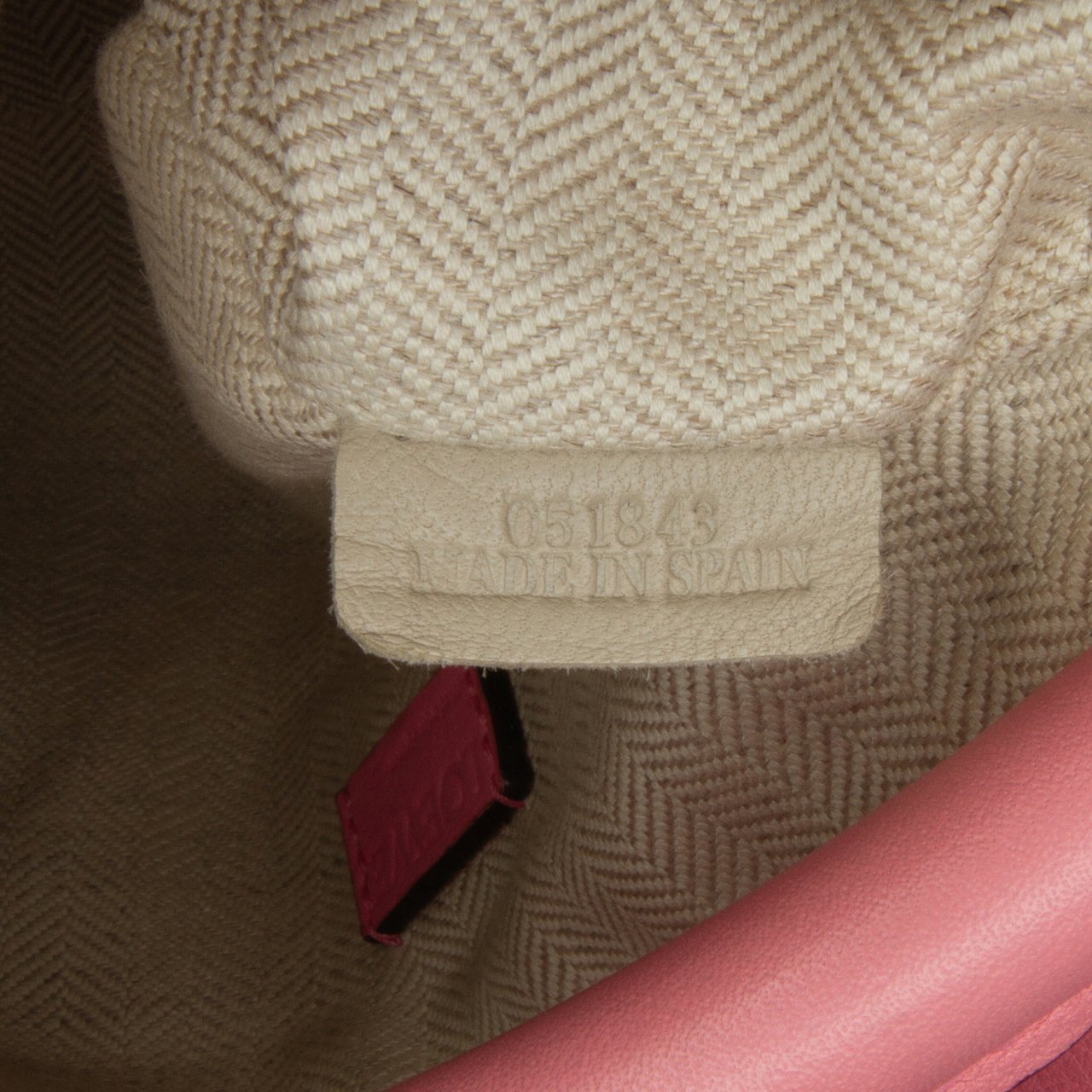 Loewe Mini Calfskin Puzzle Satchel Roze