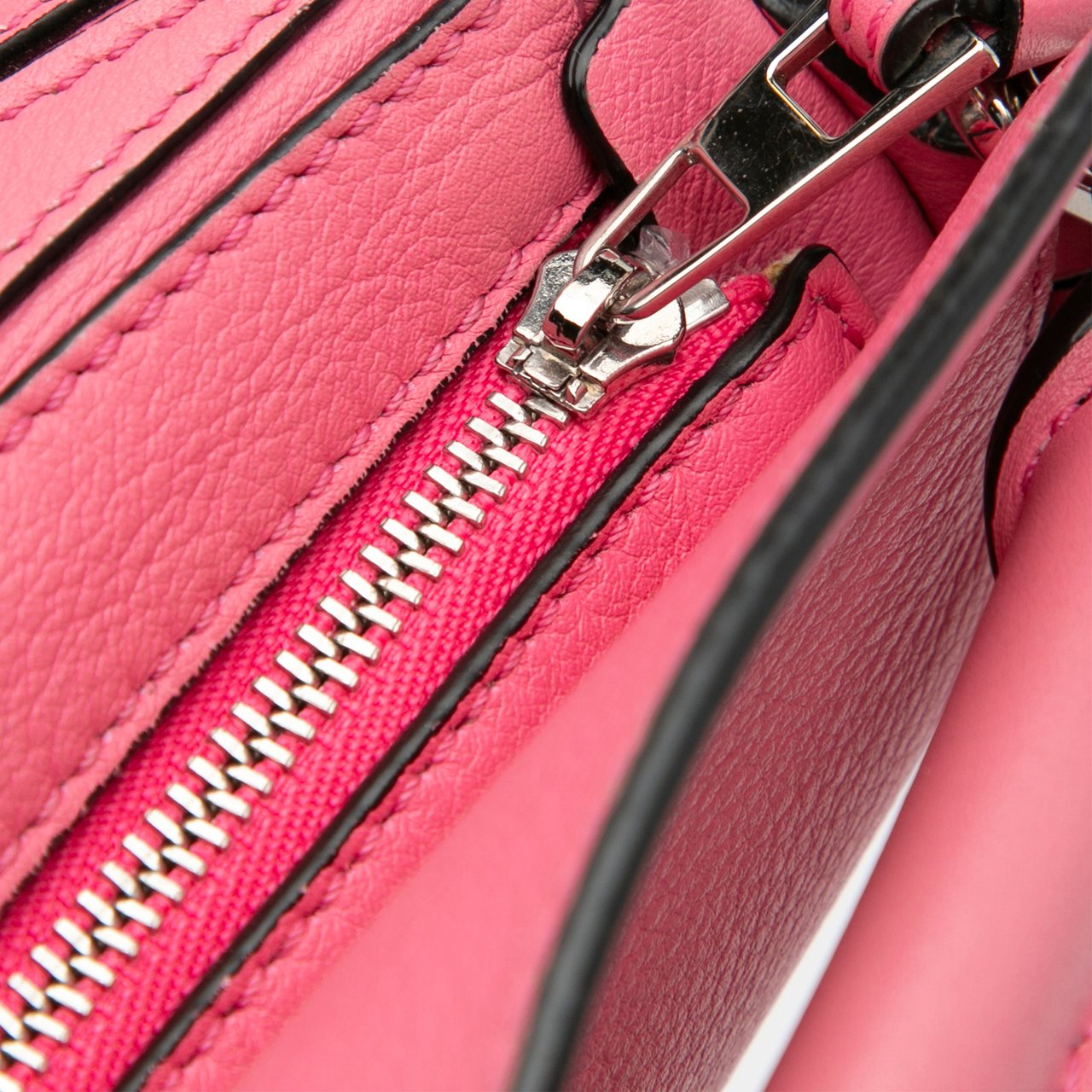 Loewe Mini Calfskin Puzzle Satchel Roze