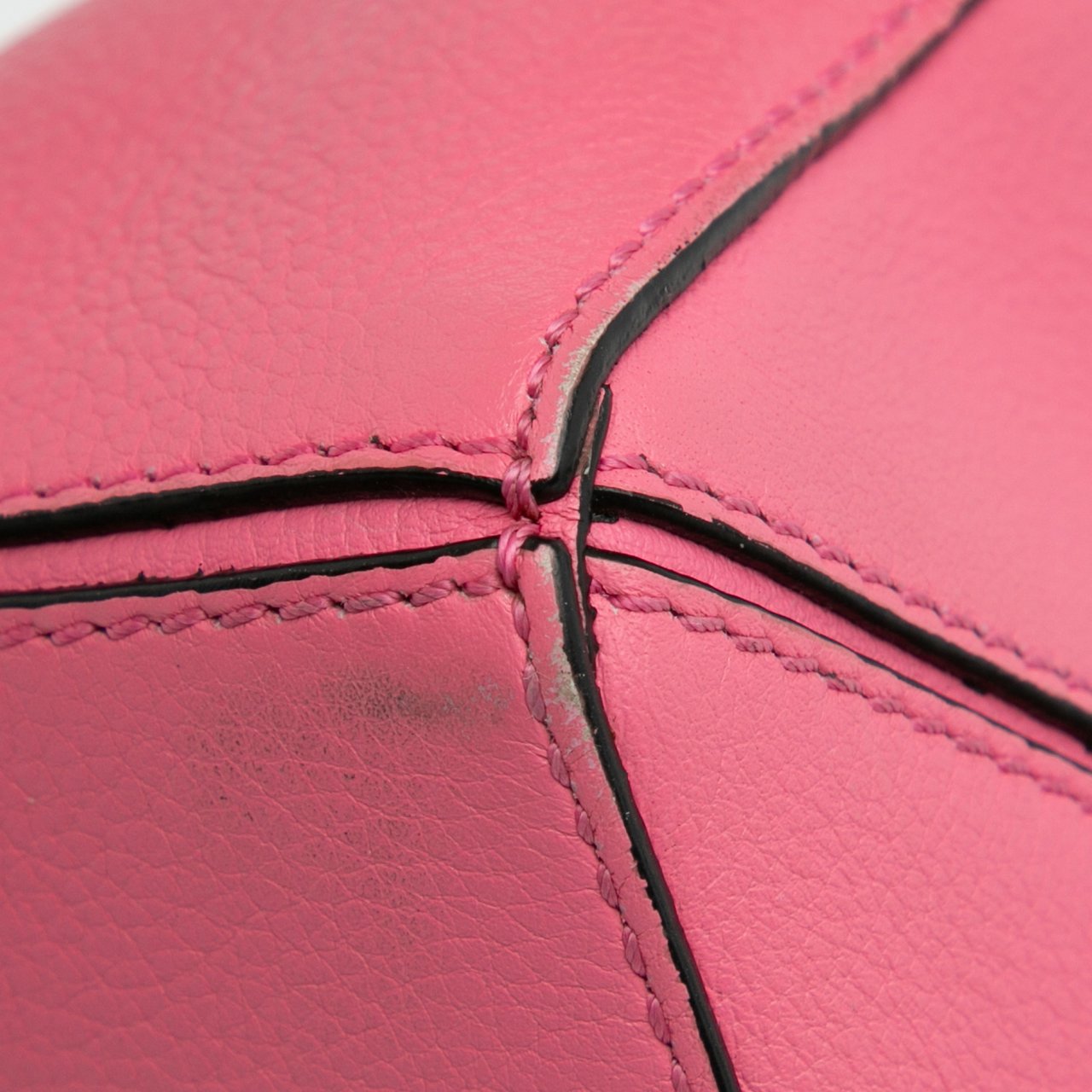 Loewe Mini Calfskin Puzzle Satchel Roze