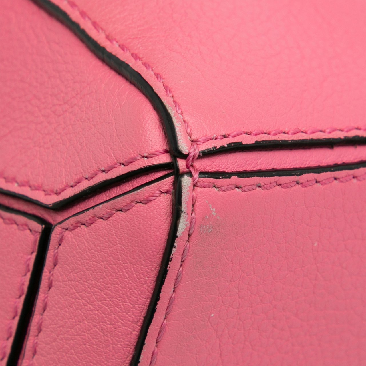 Loewe Mini Calfskin Puzzle Satchel Roze