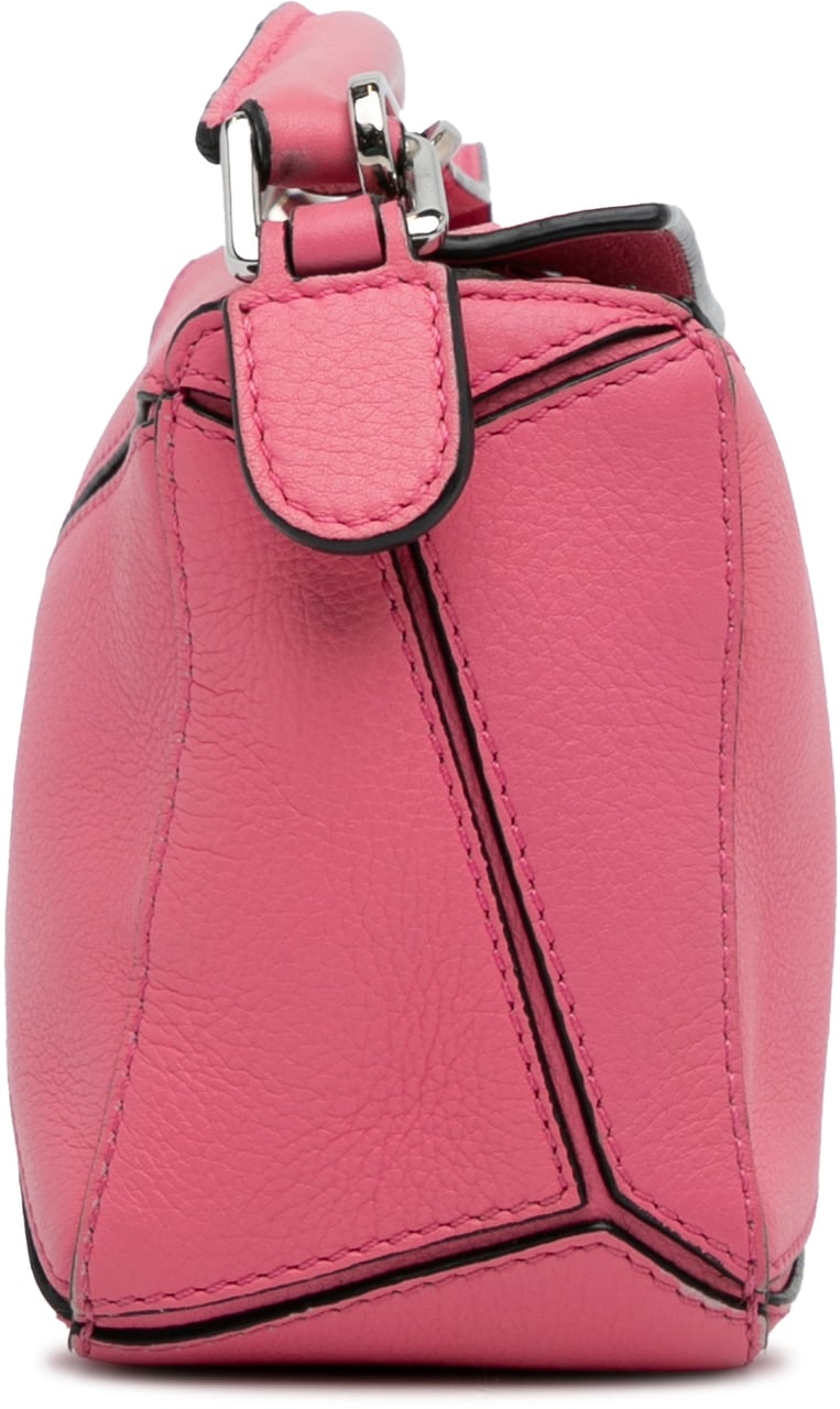 Loewe Mini Calfskin Puzzle Satchel Roze