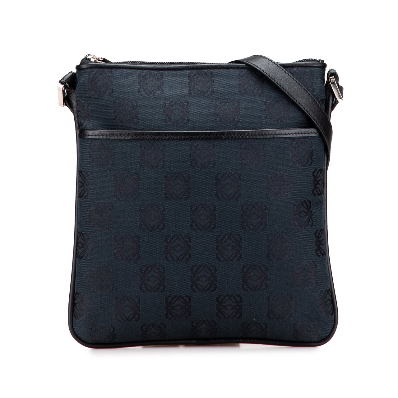 Loewe Anagram Canvas Crossbody Blauw
