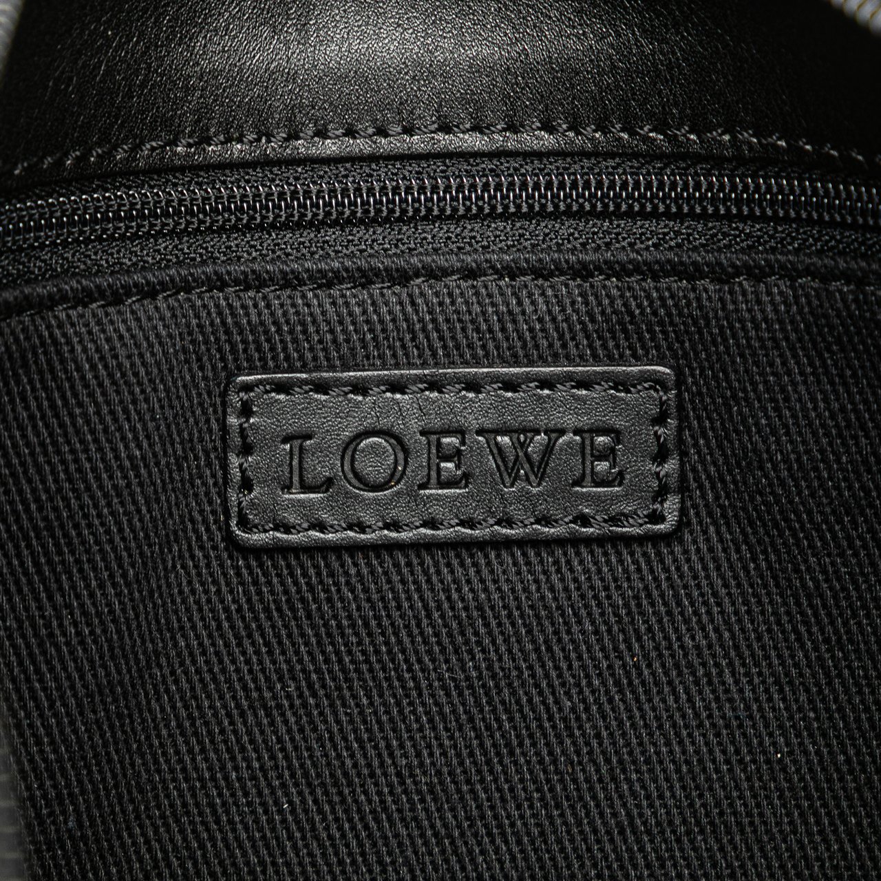 Loewe Anagram Canvas Crossbody Blauw
