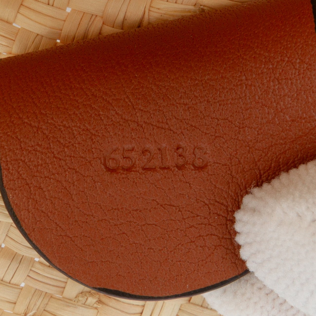 Loewe Paulas Ibiza Small Anagram Raffia Tote Bruin
