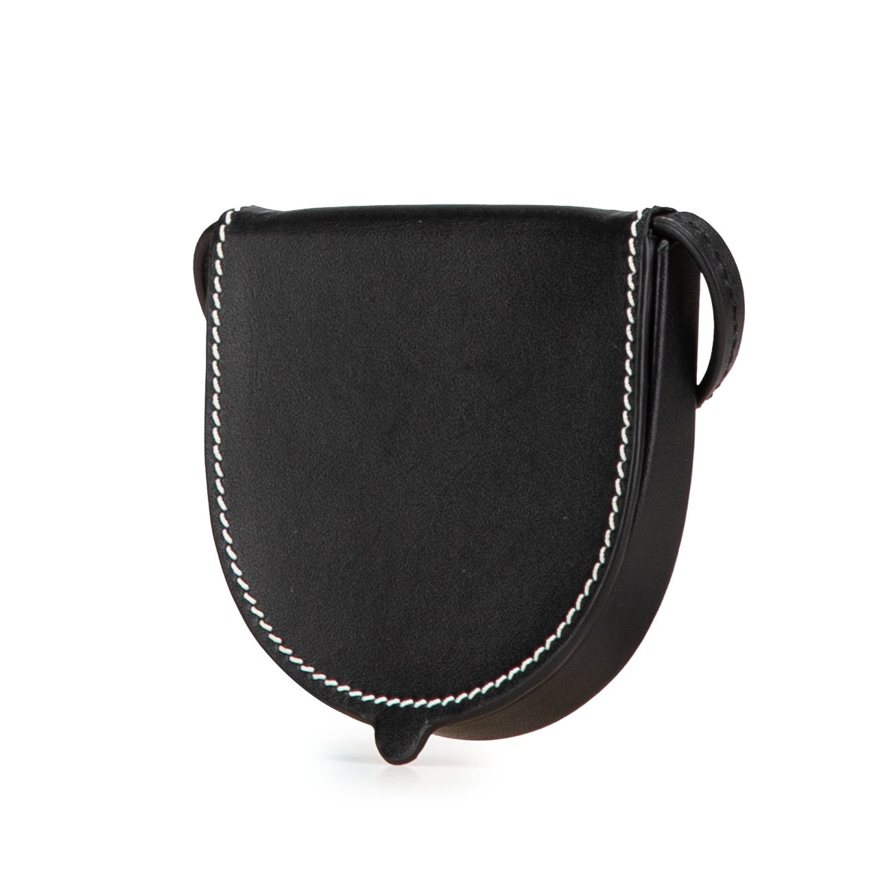Loewe Mini Soft Calfskin Heel Pouch Zwart