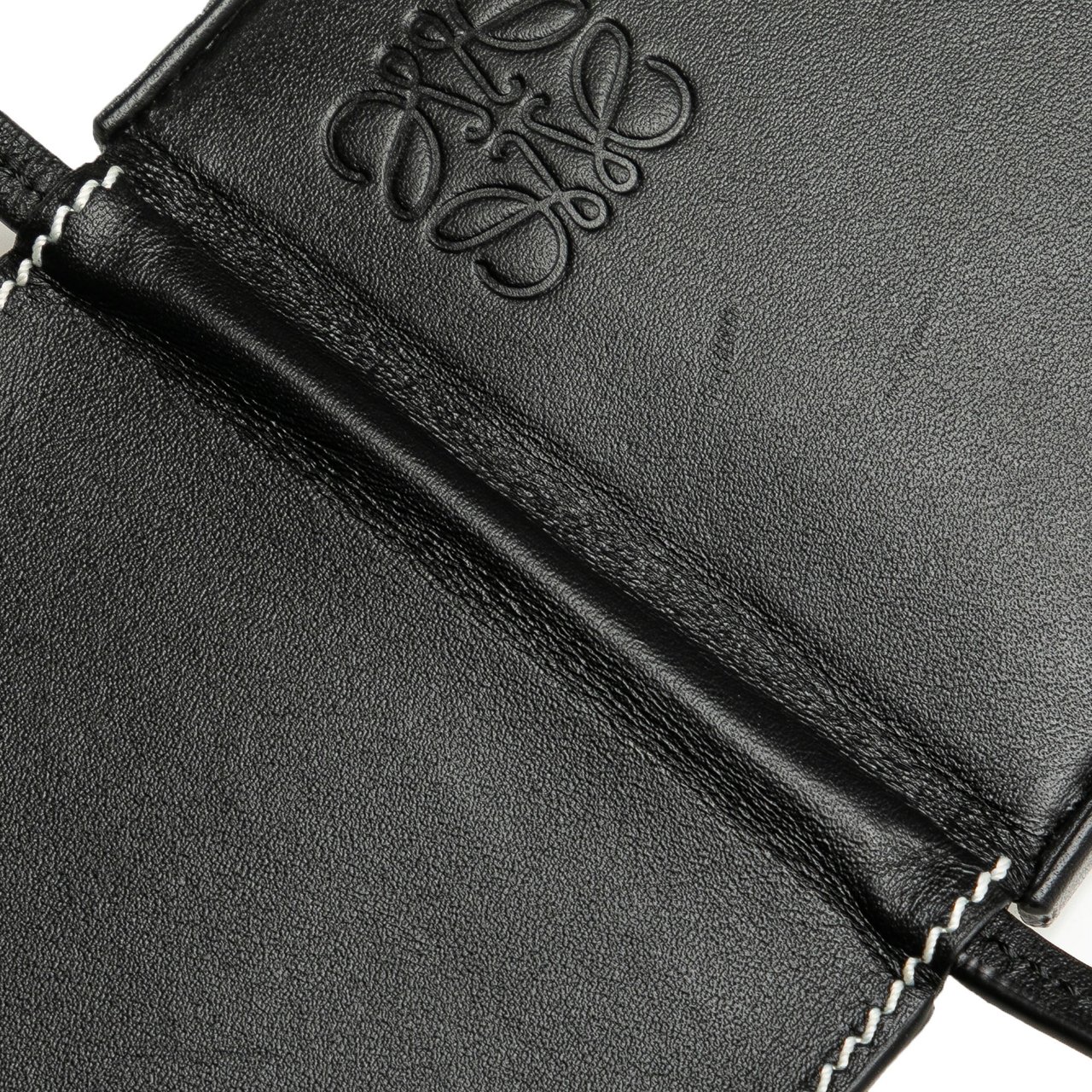 Loewe Mini Soft Calfskin Heel Pouch Zwart