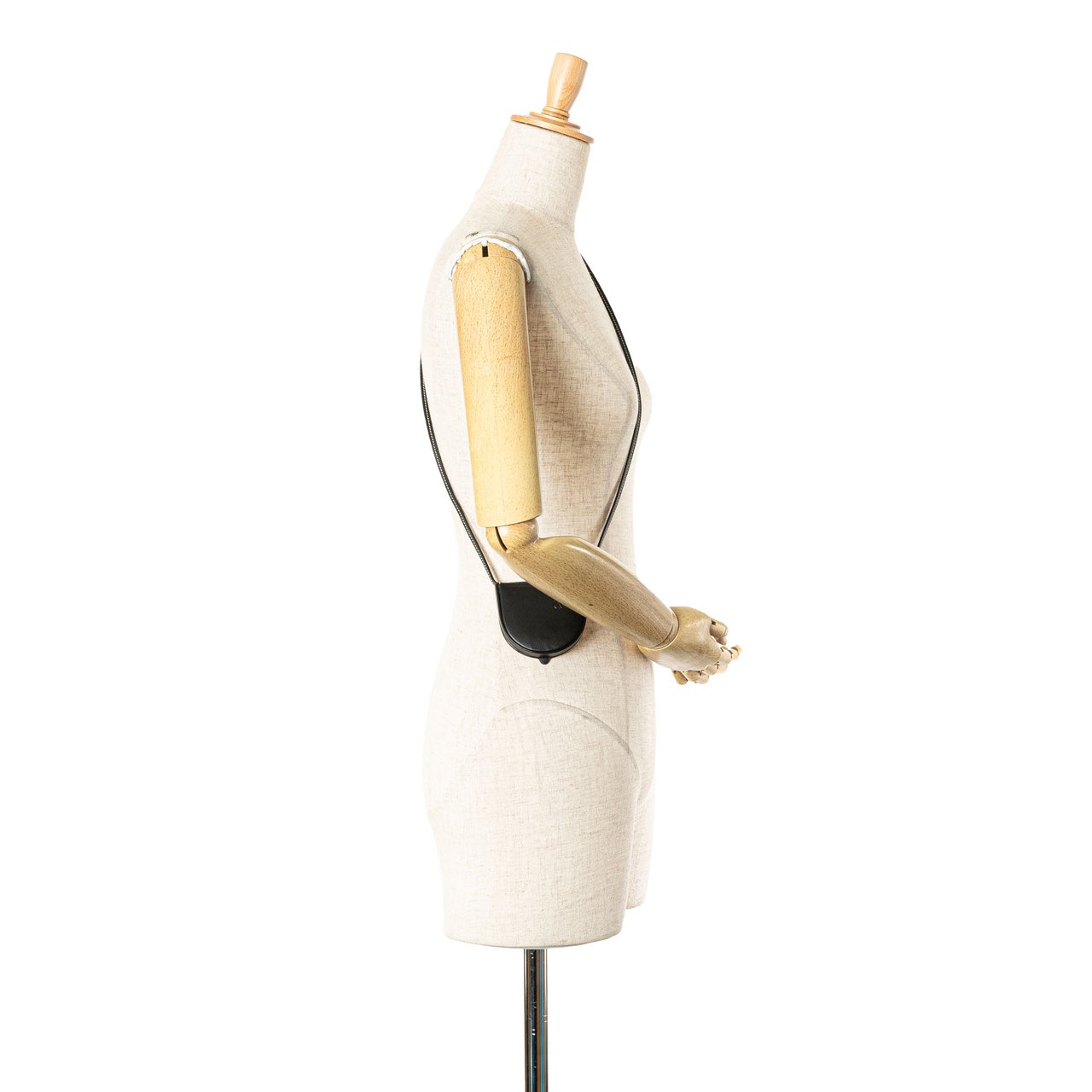 Loewe Mini Soft Calfskin Heel Pouch Zwart