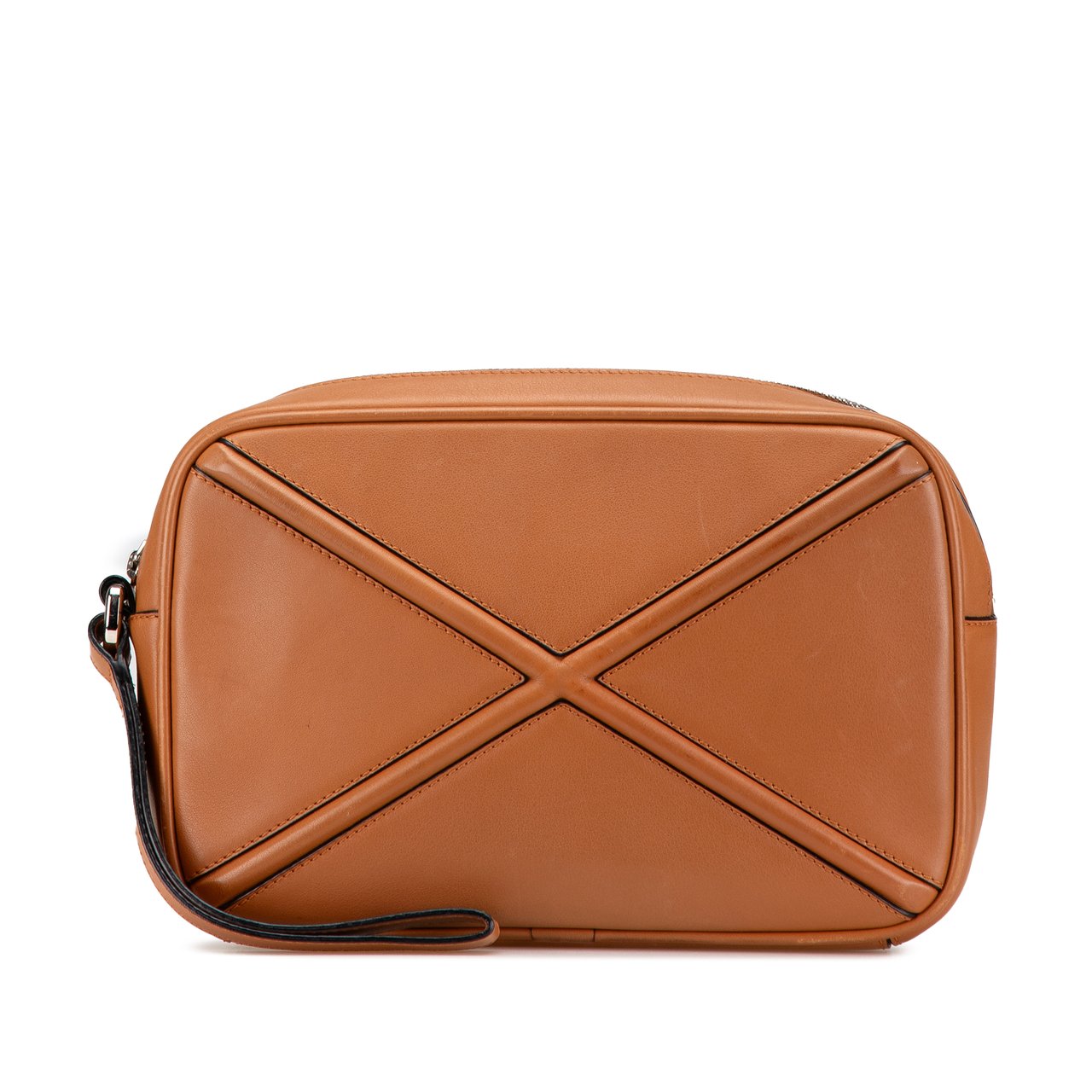 Loewe Leather Puzzle Clutch Bruin